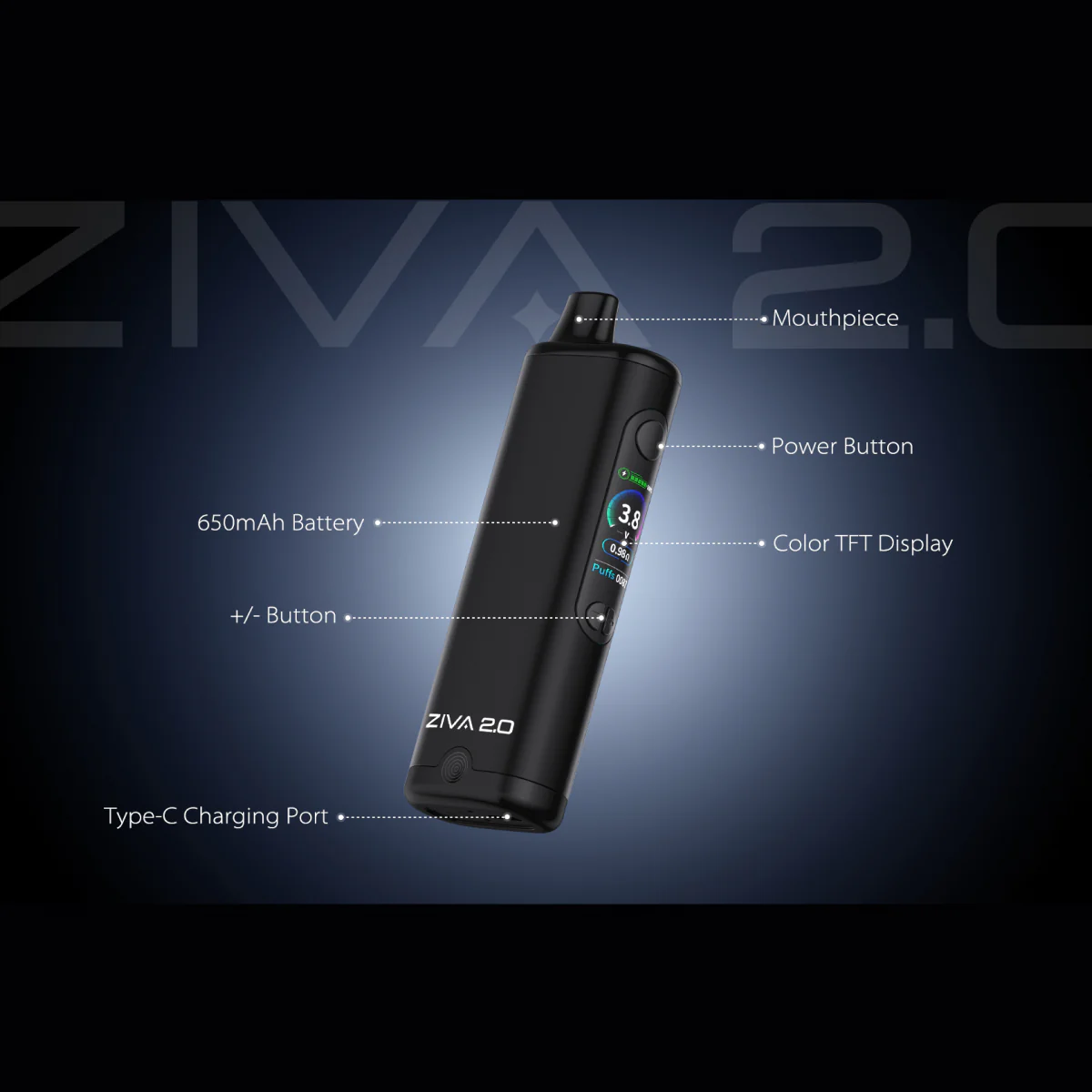 Yocan | Ziva 2.0 | 510 Battery - Image 5